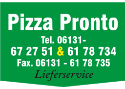 Pizza Pronto Mainz logo.